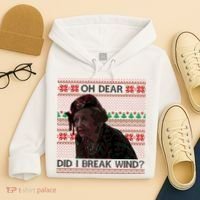 Oh Dear Did I Break Wind Funny Ugly Christmas Hoodie thumb 4