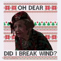 Oh Dear Did I Break Wind Funny Ugly Christmas Sweatshirt thumb 3