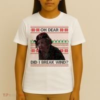 Oh Dear Did I Break Wind Funny Ugly Christmas T-Shirt thumb 4