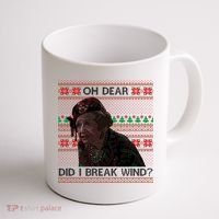 Oh Dear Did I Break Wind Funny Ugly Christmas Coffee Mug thumb 1