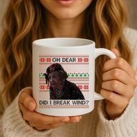 Oh Dear Did I Break Wind Funny Ugly Christmas Coffee Mug thumb 3