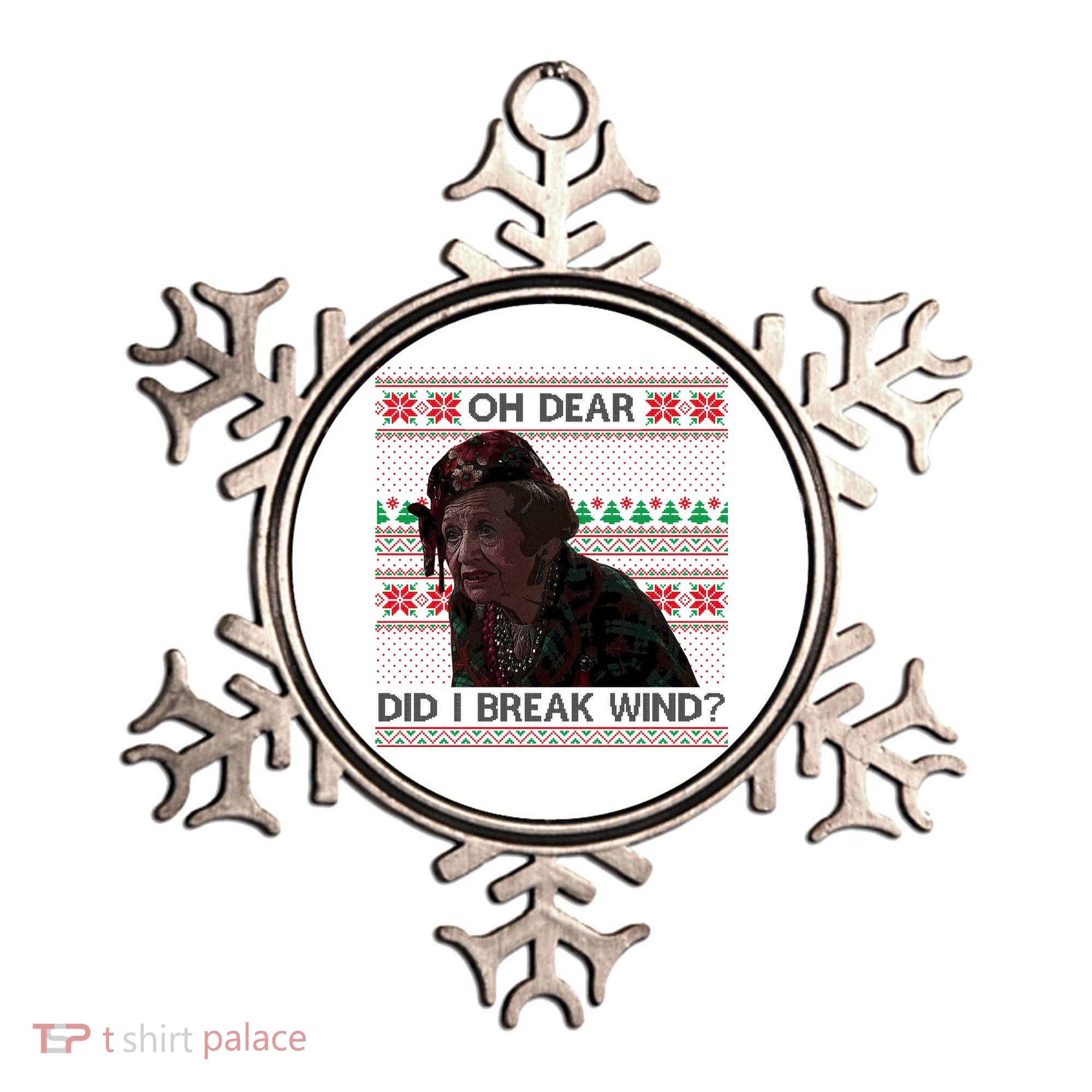 Oh Dear Did I Break Wind Funny Ugly Christmas Ornament