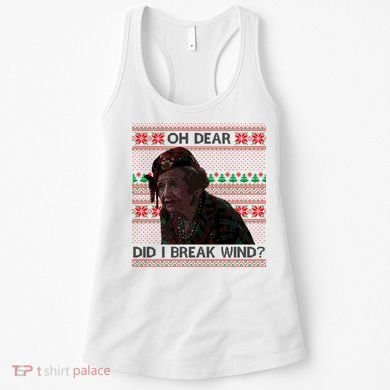 Oh Dear Did I Break Wind Funny Ugly Christmas Women's Tank Top
