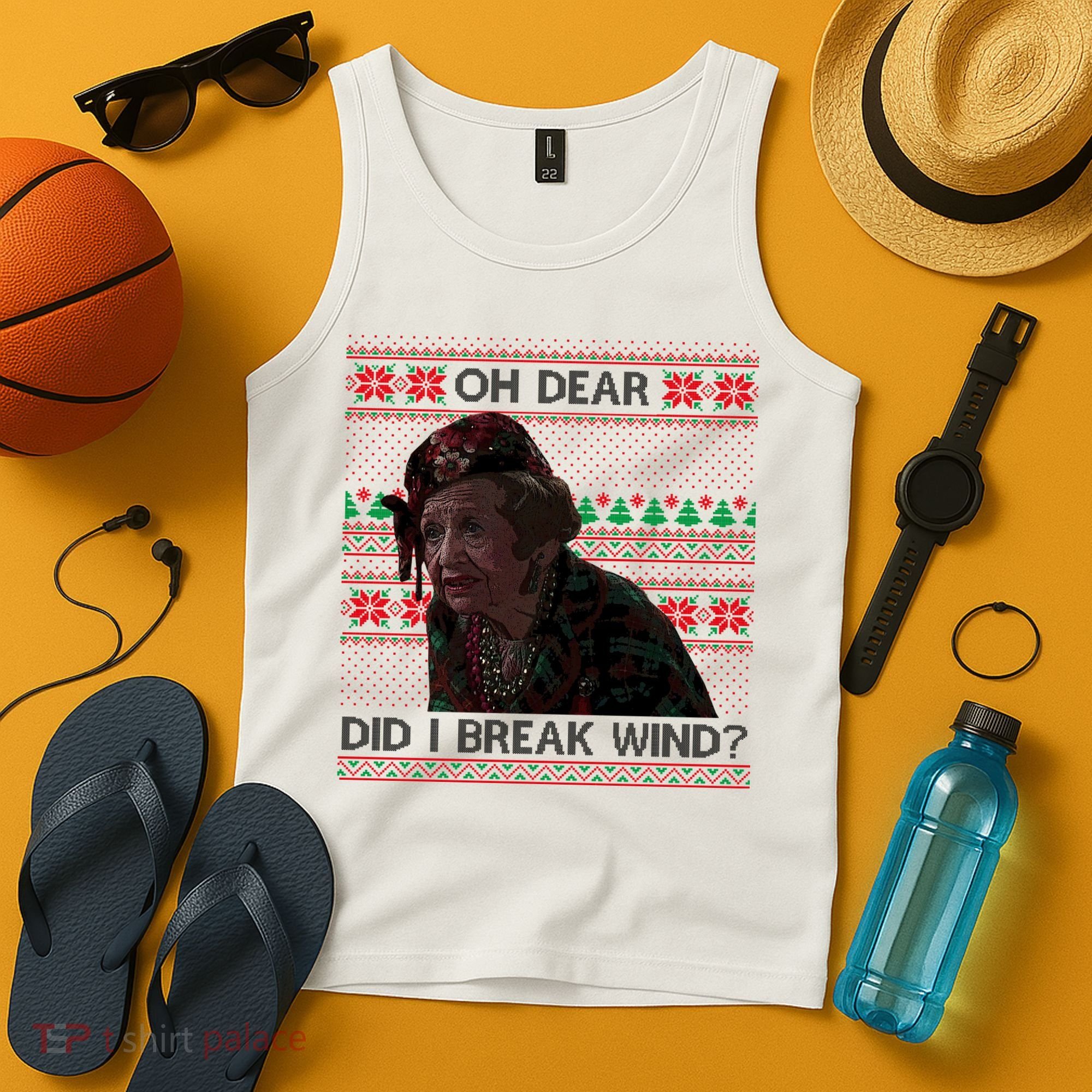 Oh Dear Did I Break Wind Funny Ugly Christmas Tank Top