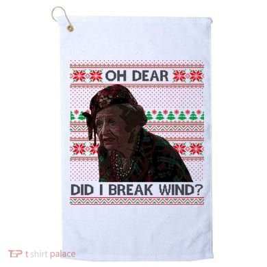 Oh Dear Did I Break Wind Funny Ugly Christmas Golf Towel