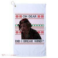 Oh Dear Did I Break Wind Funny Ugly Christmas Golf Towel thumb 0