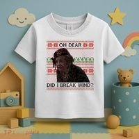 Oh Dear Did I Break Wind Funny Ugly Christmas Toddler T-Shirt thumb 3