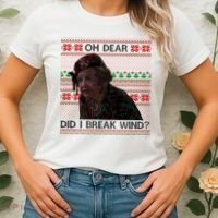 Oh Dear Did I Break Wind Funny Ugly Christmas Women's T-Shirt thumb 2