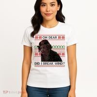 Oh Dear Did I Break Wind Funny Ugly Christmas Women's T-Shirt thumb 4