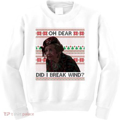 Oh Dear Did I Break Wind Funny Ugly Christmas Kids Sweatshirt