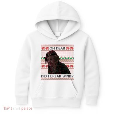 Oh Dear Did I Break Wind Funny Ugly Christmas Kids Hoodie