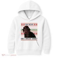 Oh Dear Did I Break Wind Funny Ugly Christmas Kids Hoodie thumb 0