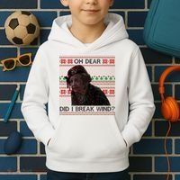 Oh Dear Did I Break Wind Funny Ugly Christmas Kids Hoodie thumb 2