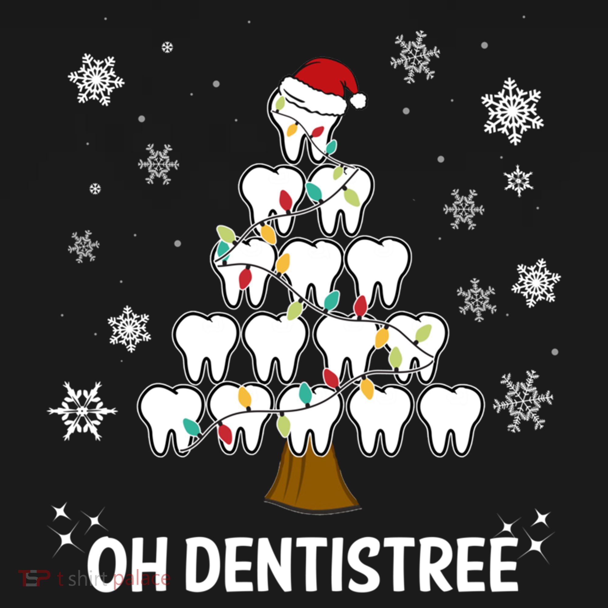 Oh Dentistree Dentist Christmas Tooth Christmas Gift Bucket Hat