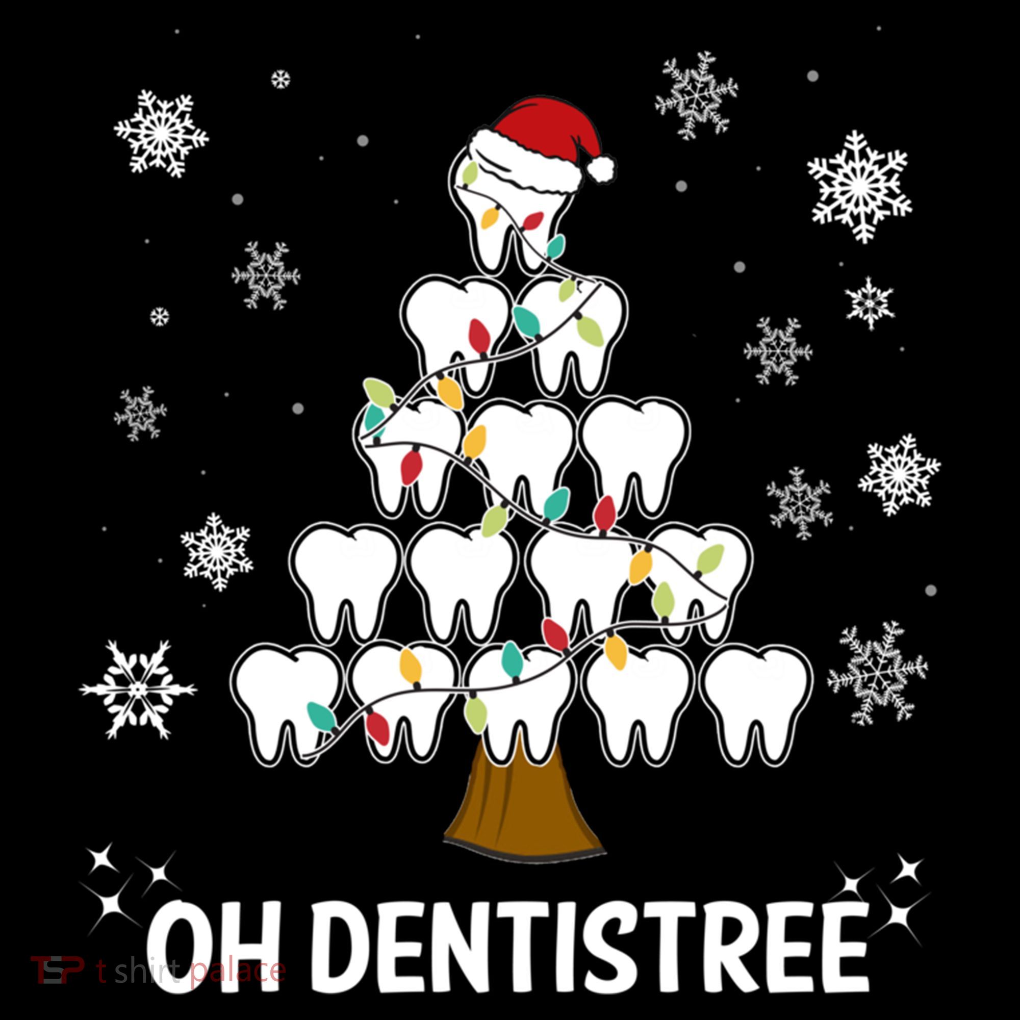 Oh Dentistree Dentist Christmas Tooth Christmas Gift Women's Hoodie