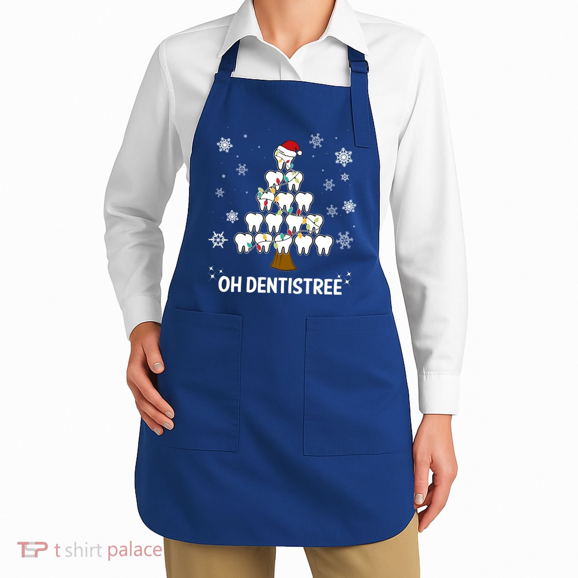 Oh Dentistree Dentist Christmas Tooth Christmas Gift Apron