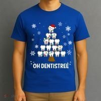 Oh Dentistree Dentist Christmas Tooth Christmas Gift T-Shirt thumb 3