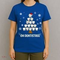 Oh Dentistree Dentist Christmas Tooth Christmas Gift T-Shirt thumb 4