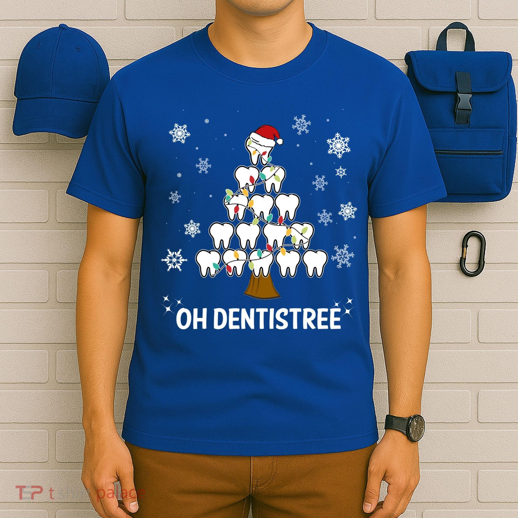 Oh Dentistree Dentist Christmas Tooth Christmas Gift T-Shirt