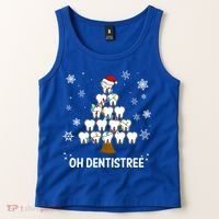 Oh Dentistree Dentist Christmas Tooth Christmas Gift Tank Top thumb 2