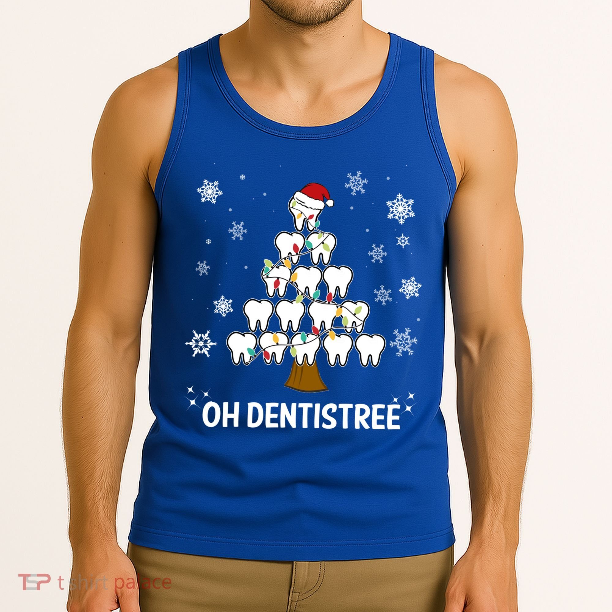 Oh Dentistree Dentist Christmas Tooth Christmas Gift Tank Top