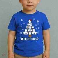 Oh Dentistree Dentist Christmas Tooth Christmas Gift Toddler T-Shirt thumb 2
