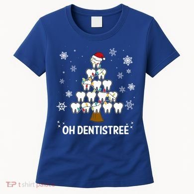 Oh Dentistree Dentist Christmas Tooth Christmas Gift Women's T-Shirt