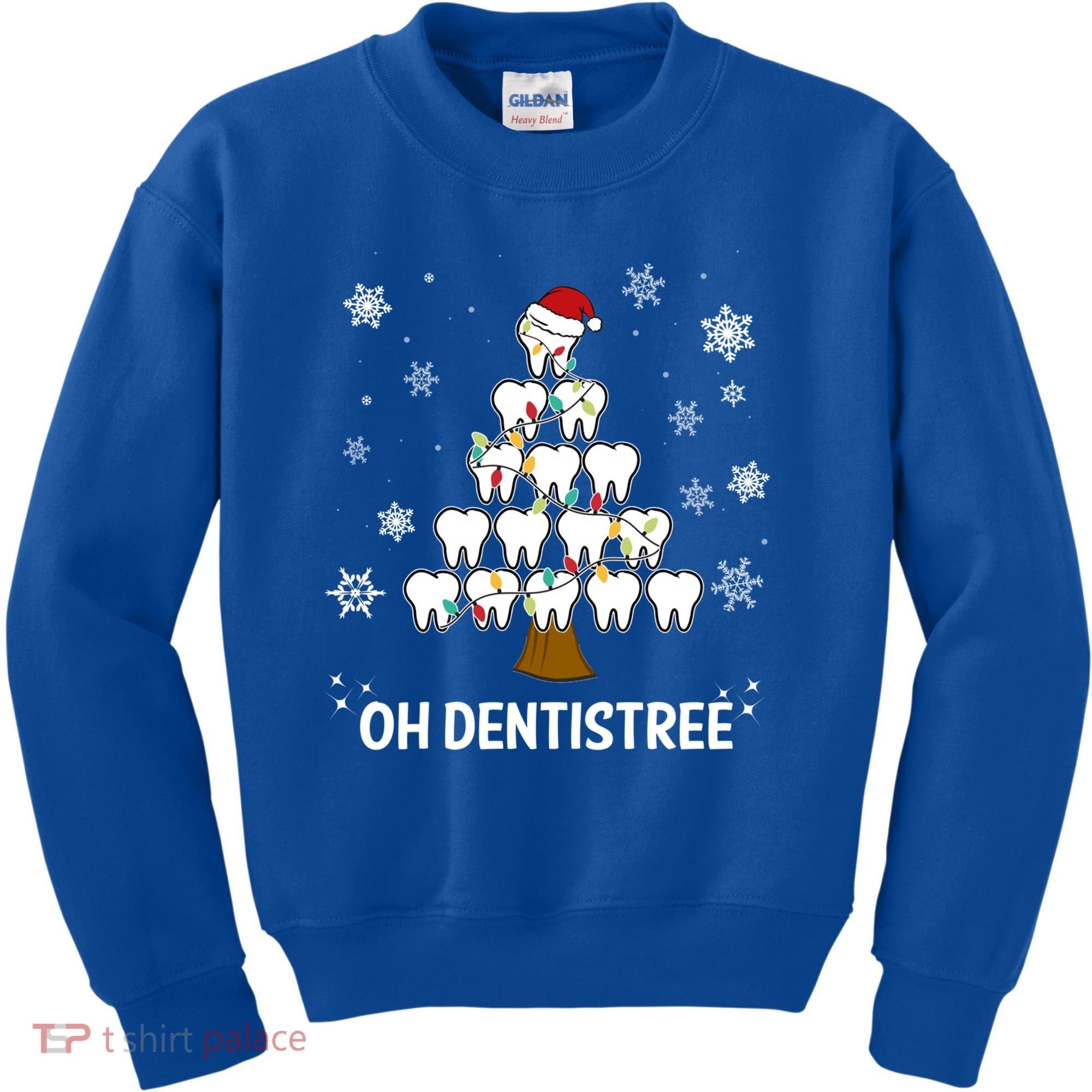 Oh Dentistree Dentist Christmas Tooth Christmas Gift Kids Sweatshirt