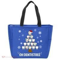 Oh Dentistree Dentist Christmas Tooth Christmas Gift Tote Bag thumb 0