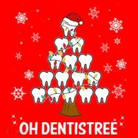 Oh Dentistree Dentist Christmas Tooth Christmas Gift Santa Hat thumb 1