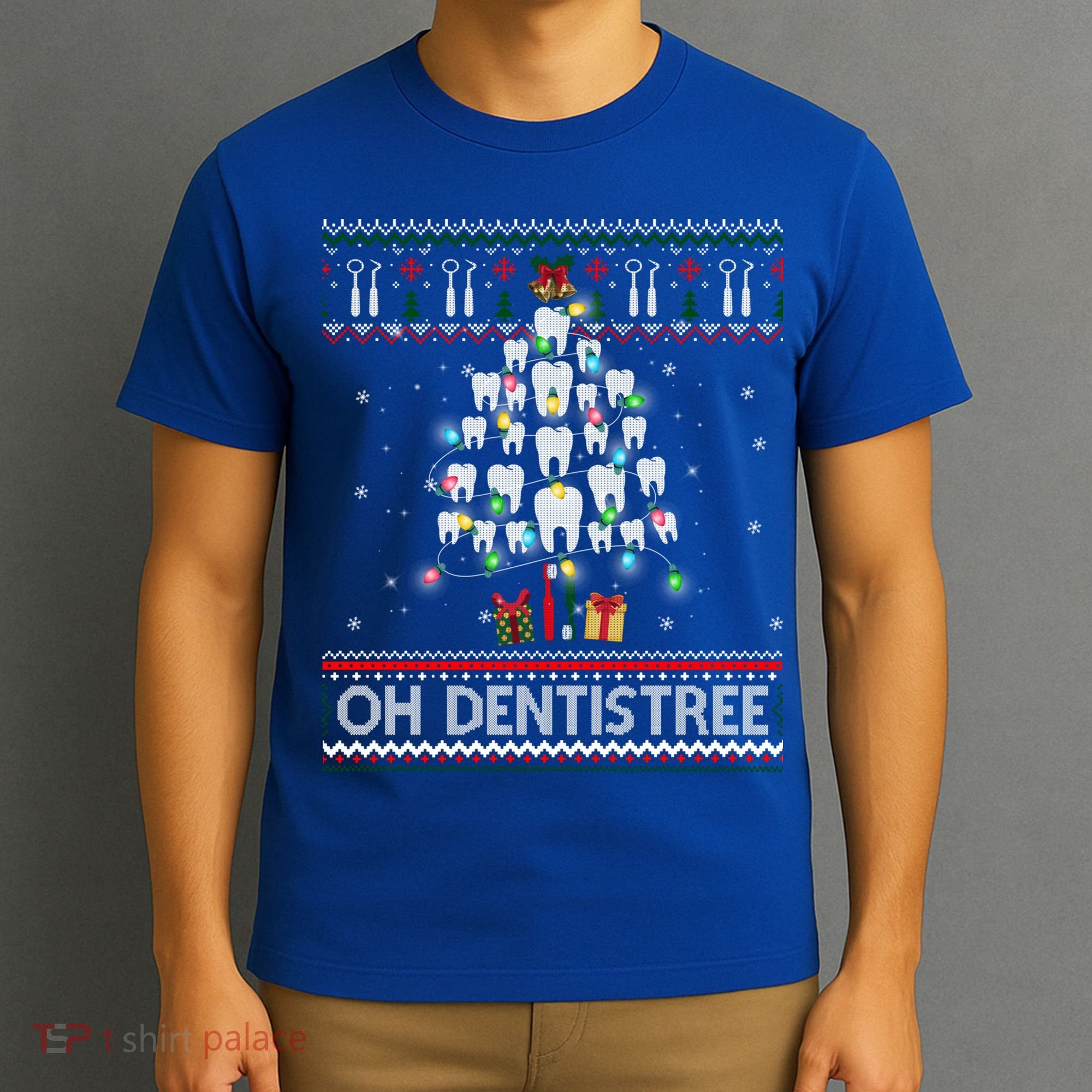 Oh Dentistree Dentist Christmas Ugly Xmas Sweater Gift T-Shirt