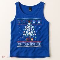 Oh Dentistree Dentist Christmas Ugly Xmas Sweater Gift Tank Top thumb 2