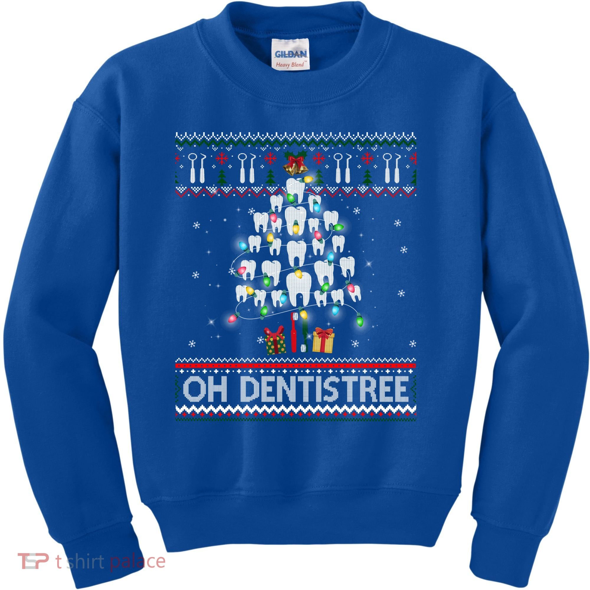 Oh Dentistree Dentist Christmas Ugly Xmas Sweater Gift Kids Sweatshirt