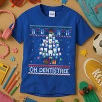 Oh Dentistree Dentist Christmas Ugly Xmas Sweater Gift Kids T-Shirt thumb 3