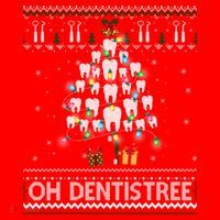 Oh Dentistree Dentist Christmas Ugly Xmas Sweater Gift Santa Hat thumb 1