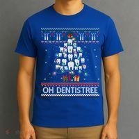 Oh Dentistree Dentist Christmas Ugly Xmas Sweater Gift T-Shirt thumb 3