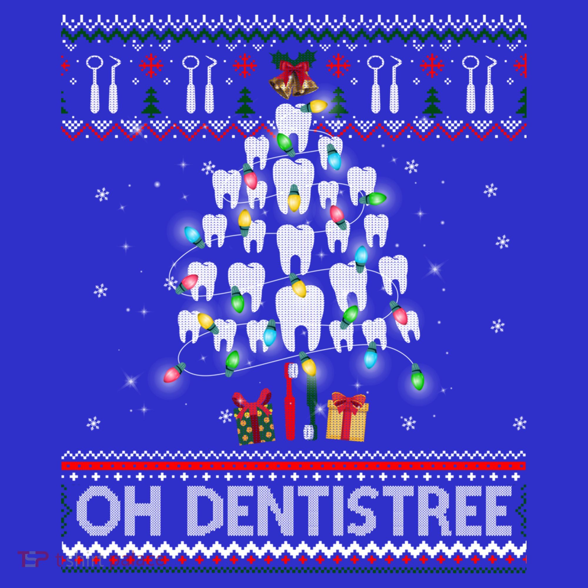 Oh Dentistree Dentist Christmas Ugly Xmas Sweater Gift Women's Tank Top