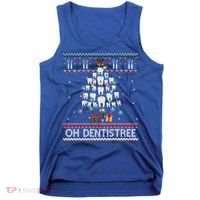 Oh Dentistree Dentist Christmas Ugly Xmas Sweater Gift Tank Top thumb 0
