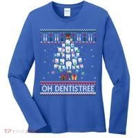Oh Dentistree Dentist Christmas Ugly Xmas Sweater Gift Women's Long Sleeve Shirt thumb 0