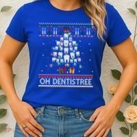 Oh Dentistree Dentist Christmas Ugly Xmas Sweater Gift Women's T-Shirt thumb 2