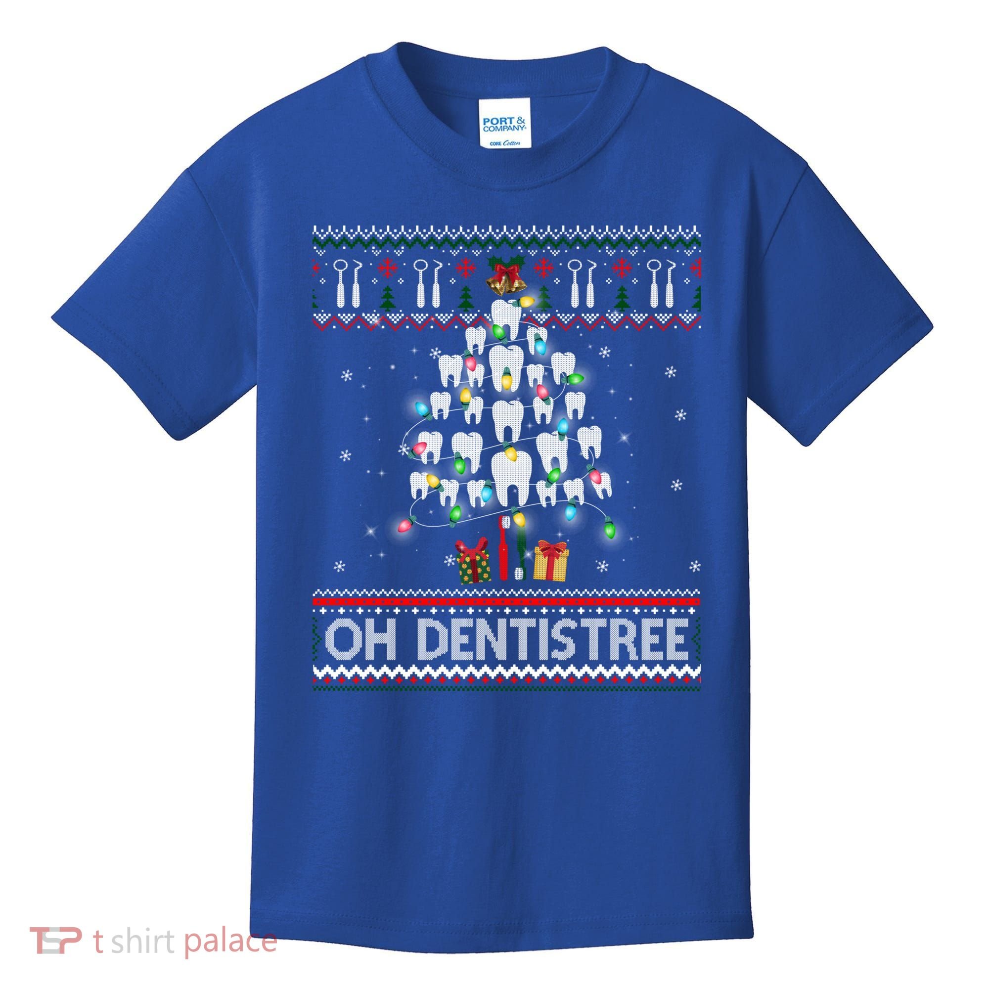 Oh Dentistree Dentist Christmas Ugly Xmas Sweater Gift Kids T-Shirt