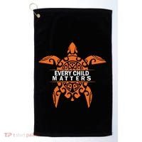 Orange Day Every Child Matters Indigenous Awareness Equality Golf Towel thumb 0
