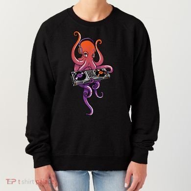 Octopus DJ Electronic Music Techno Rave Party Women's Sweatshirt