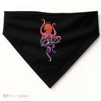 Octopus DJ Electronic Music Techno Rave Party USA-Made Doggie Bandana thumb 0