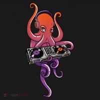 Octopus DJ Electronic Music Techno Rave Party Hoodie thumb 2