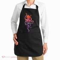 Octopus DJ Electronic Music Techno Rave Party Apron thumb 2
