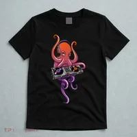 Octopus DJ Electronic Music Techno Rave Party T-Shirt thumb 5