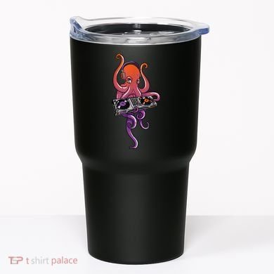 Octopus DJ Electronic Music Techno Rave Party Tumbler
