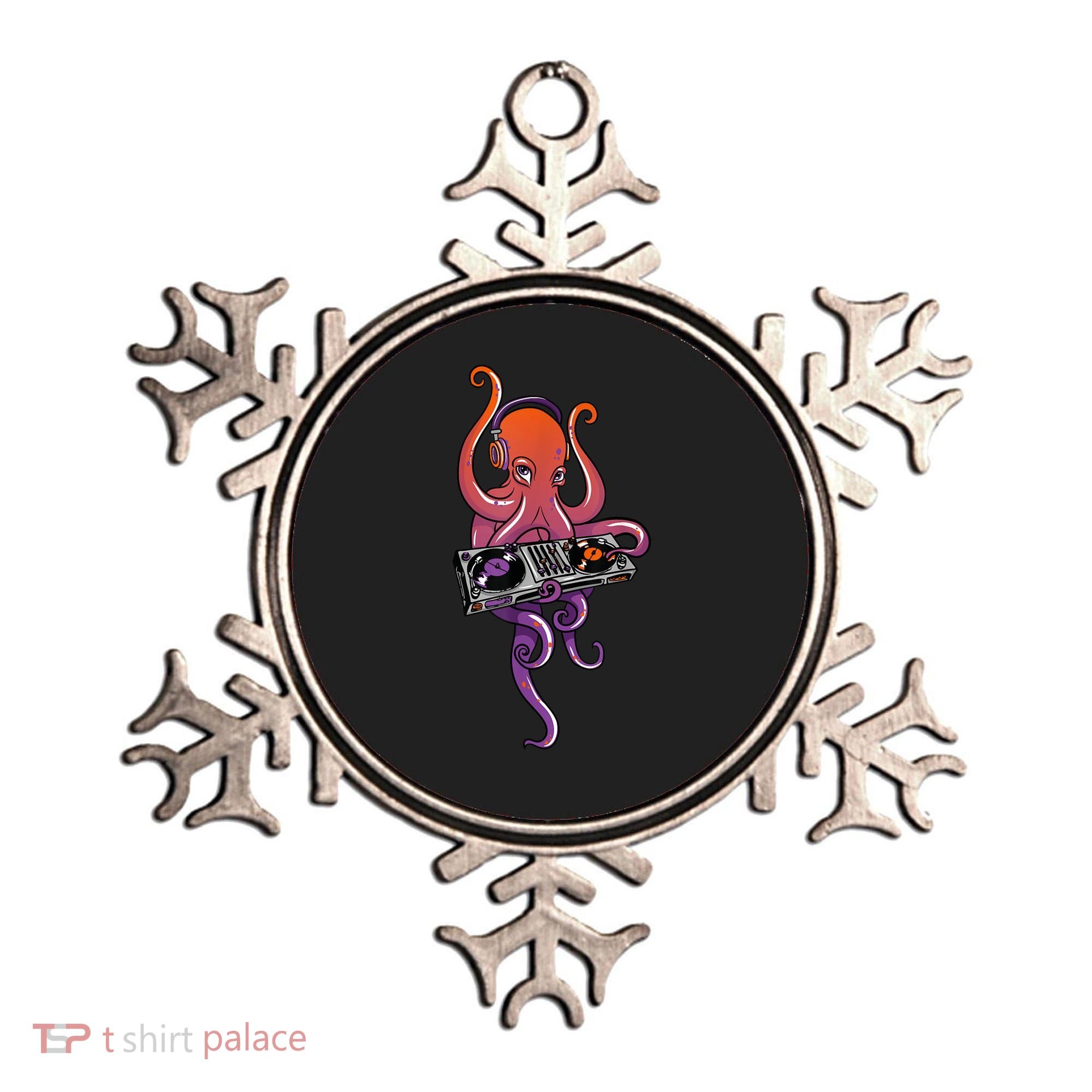 Octopus DJ Electronic Music Techno Rave Party Ornament