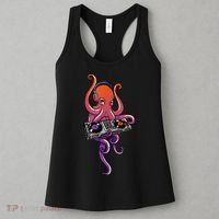 Octopus DJ Electronic Music Techno Rave Party Women's Tank Top thumb 3